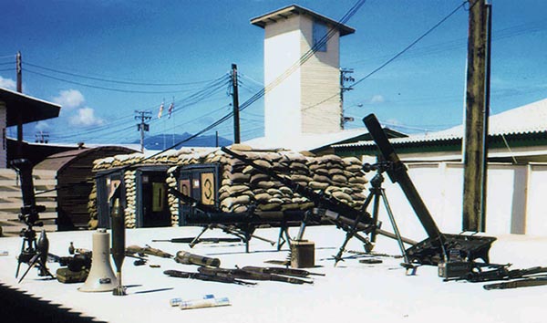 4. Nha Trang Air Base: Security Police arsenal, number B2. Photo by: George Bruce Thomspon. 1968-1969.