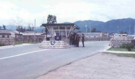 3. Nha Trang AB, Main Gate. SPS. Photo by Domenic Sebben. 1969-1970.