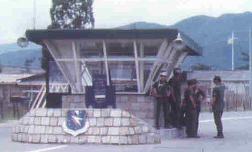 4. Nha Trang AB, Main Gate, close up. SPS. Photo by Domenic Sebben. 1969-1970.