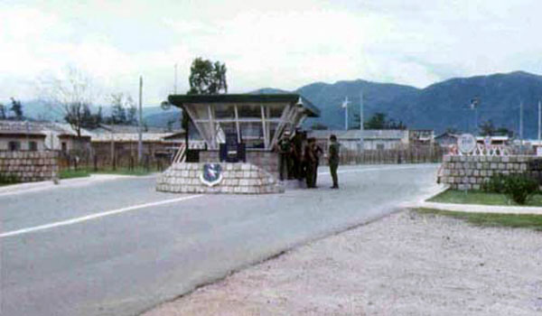 1. Nha Trang AB, Main Gate. Photo by: Sebben Domenic. 1969.