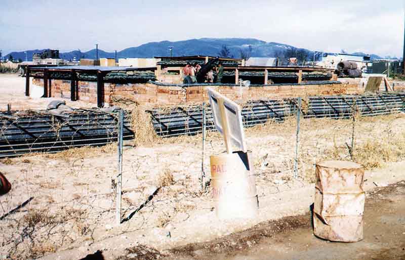 1. Nha Trang Air Base: 105 Howitzer. Photo by Phil Lange, 1968-1969.