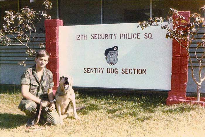 1. Jim Hart and K-9 Flop, 12th Security Police Squadron, K-9 Section. 