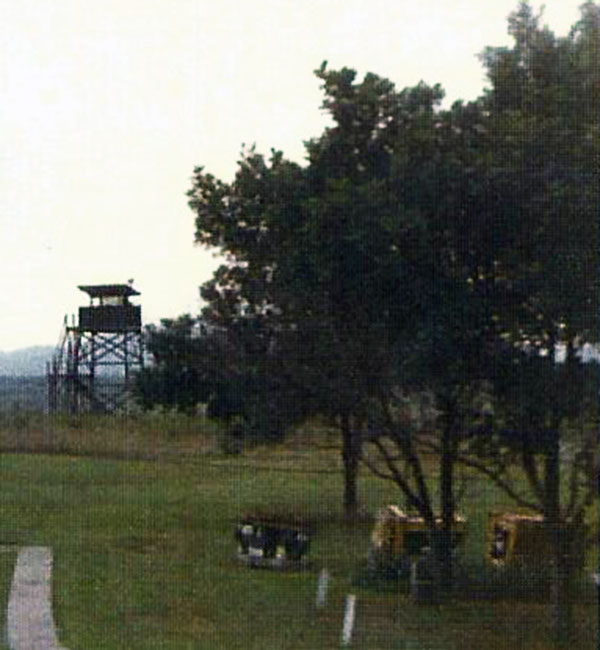 6. Inside kennel area looking North, Close up of Tower: Tango-5.