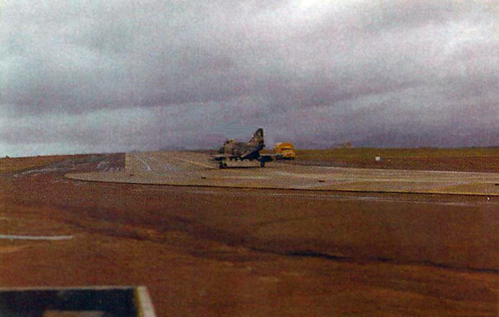 24. F-4 Phantom, rolling take-off (looking North).