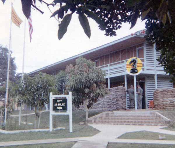 Phu Cat, 37th SPS, Approach to barracks.