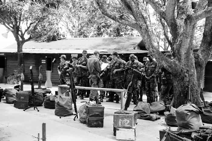 22. Phu Cat AB, SPS Heavy Weapons Guardmount. 1969-1970. Photo by: Don Bishop, LM 389, PC, 37th SPS, 1969-1970.