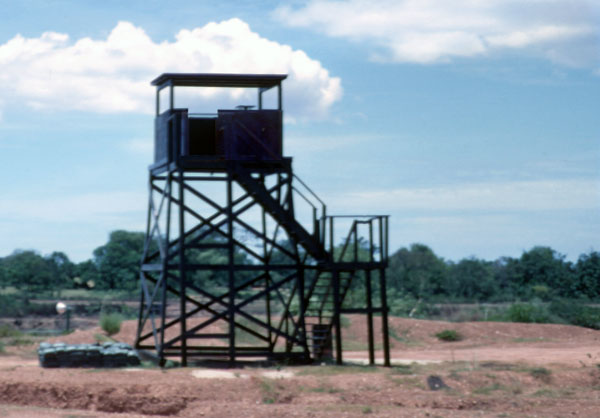 6b. Phu Cat AB, Perimeter Tower and Bunker. Photo by: David Hayes, LM 462, CRB, 12th SPS; PC, 37th APS, 1967-1968.
