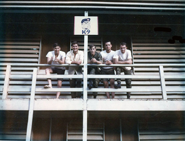 36. Phu Cat Air Base: Harris, Doug Davis, and Erk. Photo by: Doug D. Davis, 1968. 
