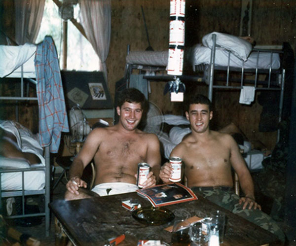 45. Phu Cat Air Base: Doug Davis and Rhynew. Photo by: Doug D. Davis, 1968.