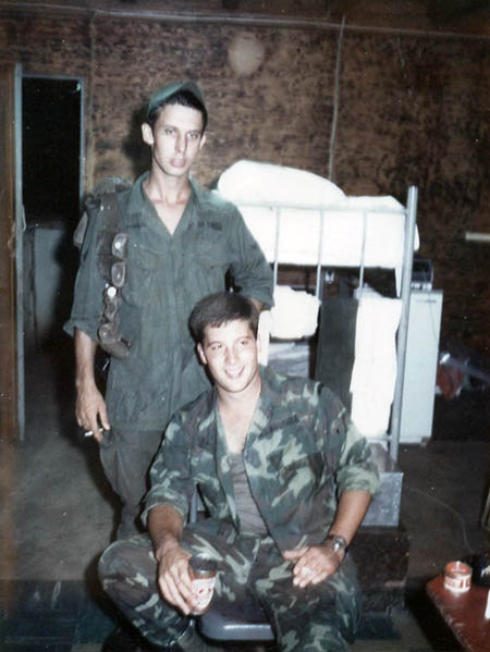 49. Phu Cat Air Base: Murry and Doug Davis, before posting. Photo by: Doug D. Davis, 1968.