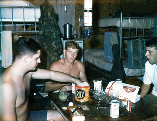 52. Phu Cat Air Base: Relaxing at the barracks in the morning. Photo by: Doug D. Davis, 1968.