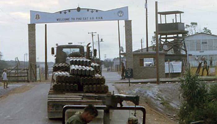 1b. Phu Cat AB, Main Gate & Tower. Photo by: unknown.