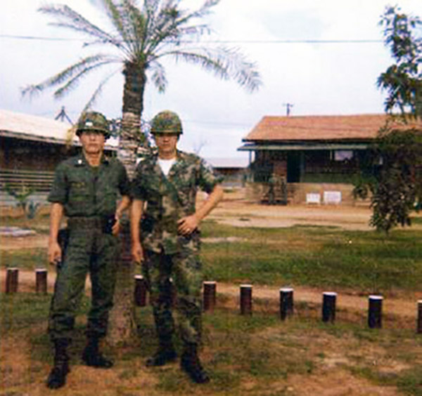 7. Phu Cat Air Base: Airman Meek and Capt Park. 1970-1971. 