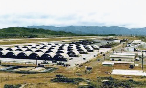 14. Phu Cat AB, Perimeter Tower view of hangers. Photo by: Moore.