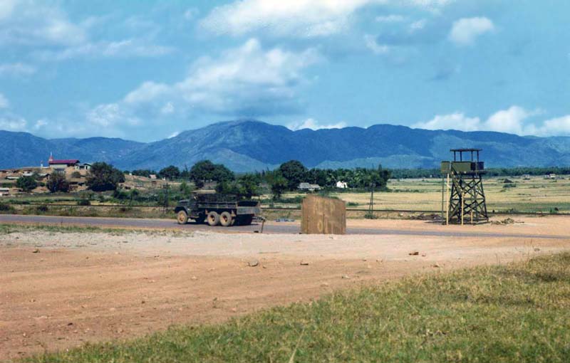 10a. Phu Cat AB, Perimeter Gate-Tower, Air Police post. 1965-1966. Photo by: unknown.