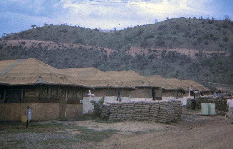 19. Phan Rang Air Base: New hut-tents constructed for the 366th APS. Nui Dat Hill graded for new road.