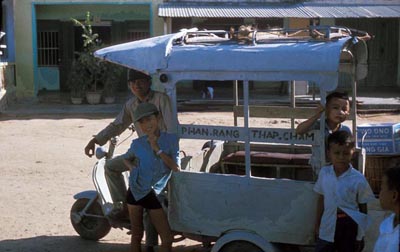 65. Phan Rang: Pedicabs to 'Phan Rang'and 'Thap Cham'... anywhere you want to go -- including church!