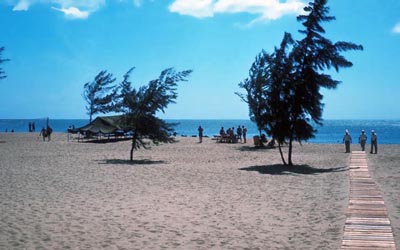 88. The Beach: Wooden walkways and molten-sands.