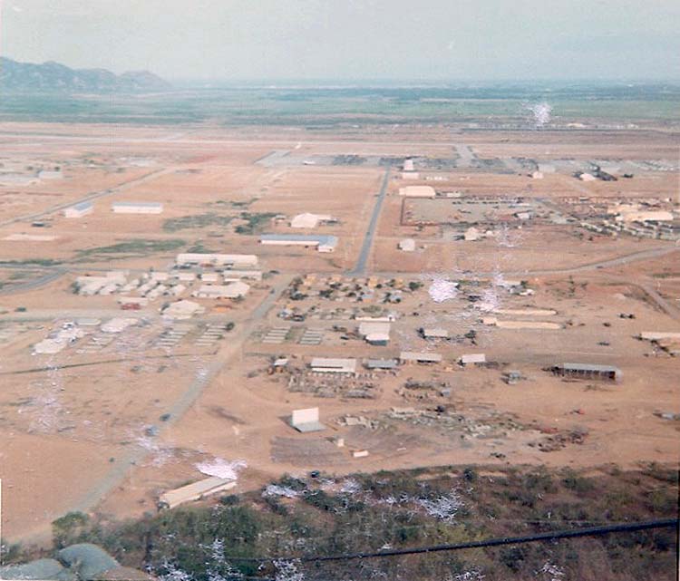 15. Phan Rang Air Base: Taken atop Nui Dat Mountain at OP-1. Photo by: Van Digby, 1967-1968.