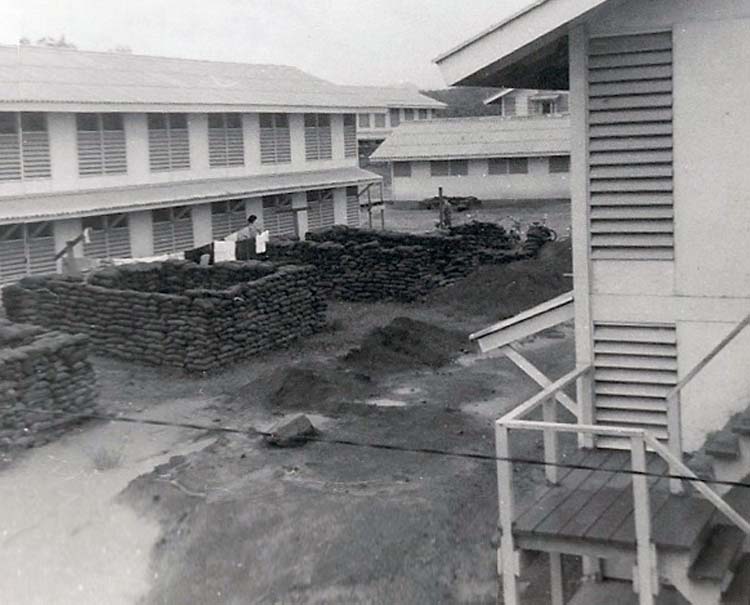 18. Phan Rang Air Base: Barracks Area under construction. Photo by: Van Digby, 1968.