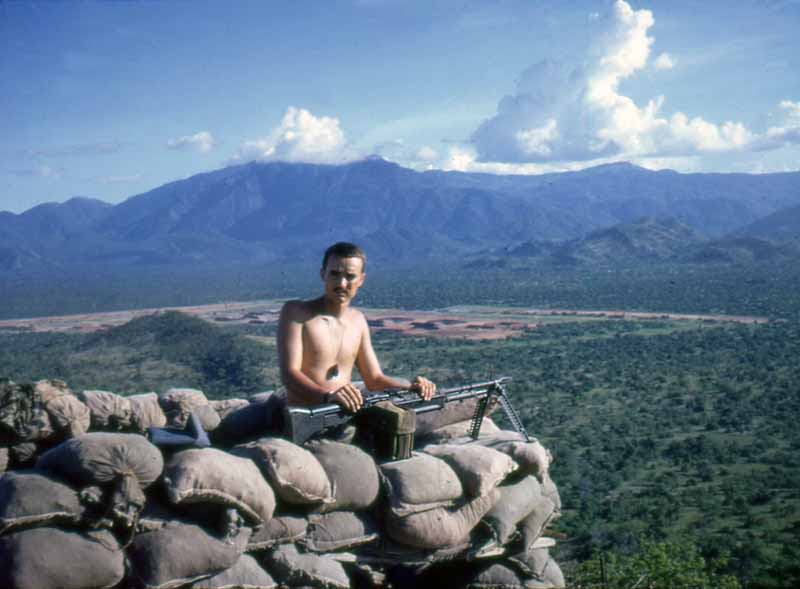 15. Phan Rang Air Base: Bunker at Nui Dat Hill. 1966-1967. Photo by: Don Dinubilo, LM 43, PR, 35th APS/SPS. 1966-1967.