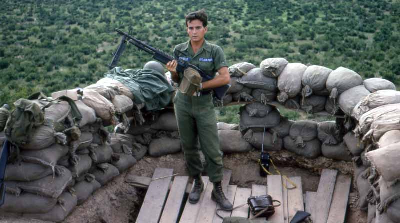 15. Phan Rang Air Base: Bunker at Nui Dat Hill. 1966-1967. Photo by: Don Dinubilo, LM 43, PR, 35th APS/SPS. 1966-1967.