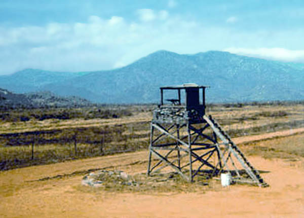 1. Phan Rang Air Base: Bomb Dump Tower. 1967-1968. Photo by: Howard Gover, LM 268, PR, 35th SPS; BH, 3rd SPS. 1967-1968.