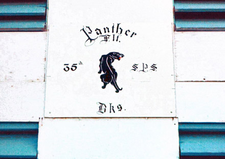 23. Phan Rang AB: 35th SPS Pather Flight Barracks (front) sign.