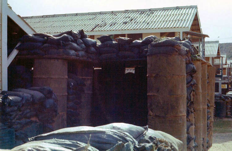 26. Phan Rang AB: 35th SPS Barracks, Rocket/Mortar bunker.