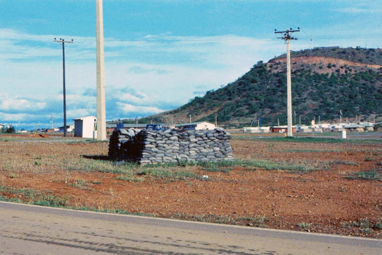 5. Phan Rang AB: Road Bunker, with Nui Dat Hill in background.