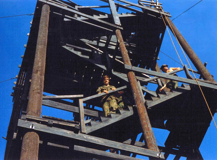 15. Phan Rang AB: Close up view of a Bomb Dump Tower.