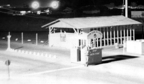 2. Phan Rang Air Base: Main Gate closeup. Photographer: Barry A. McLean, LM 53, TK, 355th SPS; BMT, PR, TUY, 822nd CSPS. 1967-1969.