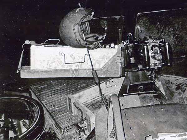 20. Phan Rang Air Base: M113's .50cal gunner's position.