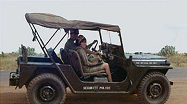 8. Phan Rang Air Base: SP Jeep. Photo by Gary Phillips. c1966.