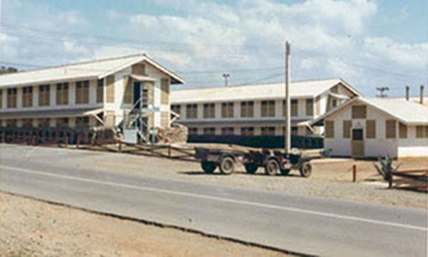 21. Phan Rang Air Base: Nui Dat Hill, with view of Barracks. Photo by Gary Phillips. c1966.