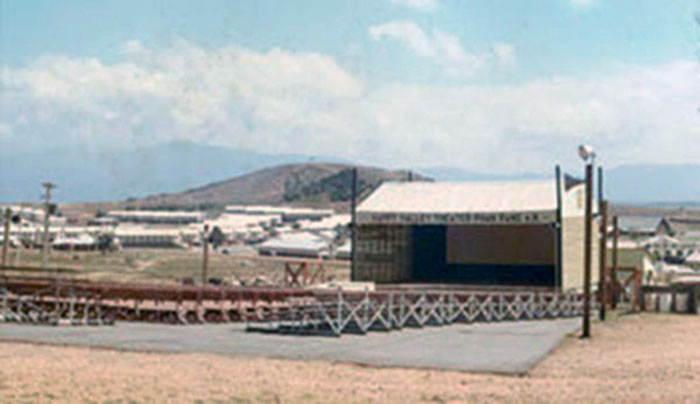 24. Phan Rang Air Base: Open air Theatre. Photo by Gary Phillips. c1966.
