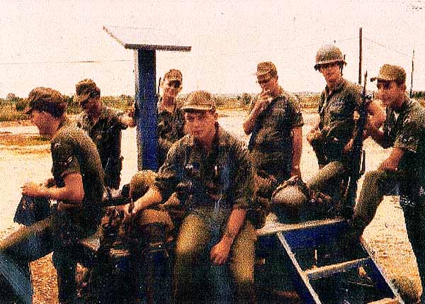 1. Phang Rang Air Base: Awaiting Guardmount. Photo by Sam Lewis, 1968-1969.