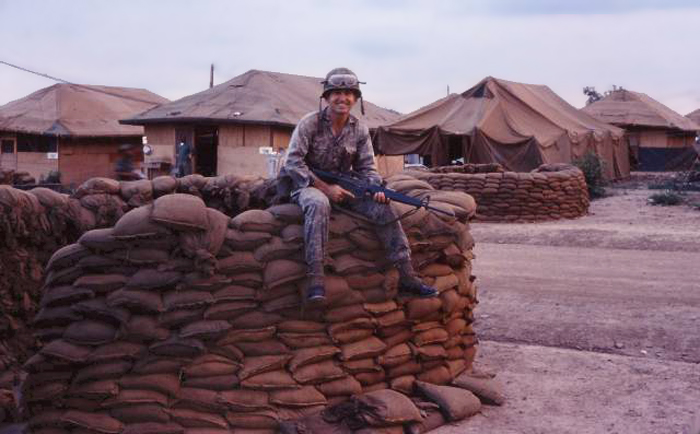 8. Phan Rang Air Base: Fortifying Bunker. 6258th APS. 1966-1967. Photo by: Newell Swartz, LM 262, PR, 35th SPS; PC, 37th SPS. 1966-1967.