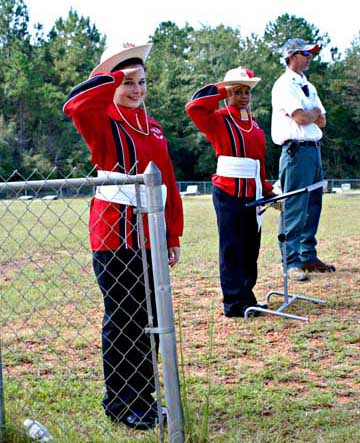 (6b) Evergreen’s Hillcrest High School JROTC Color/Honor Guard, salute smartly!