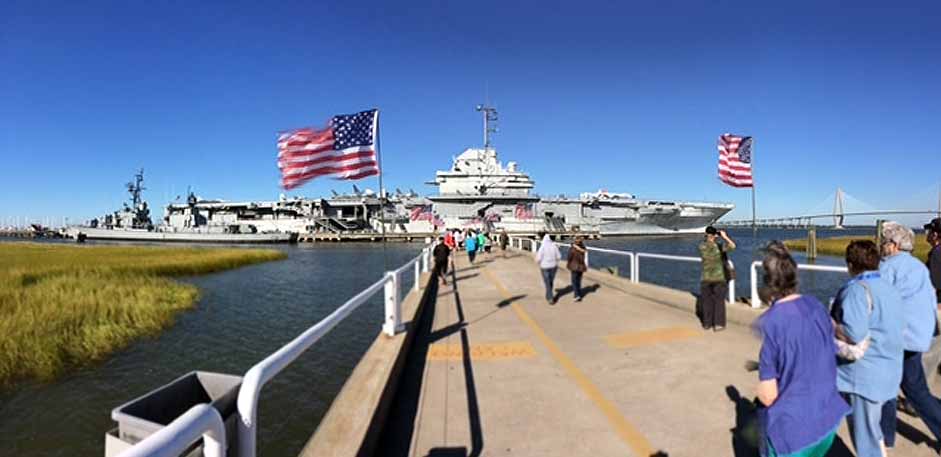 1. U.S.S. Yorktown aircraft carrier tour.