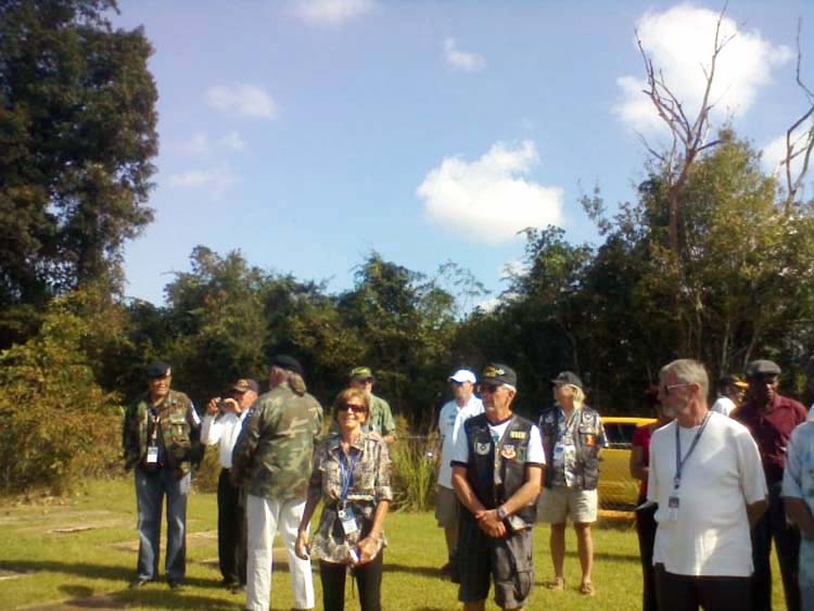 (101) Prayer ends... a moment of silence... as VSPA members and locals standby.