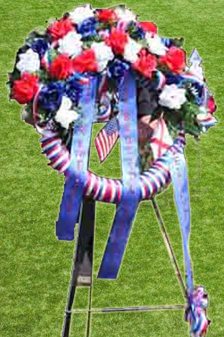 VSPA Floral Wreath for Sgt Bruce Dale Jones, LOD 1972.