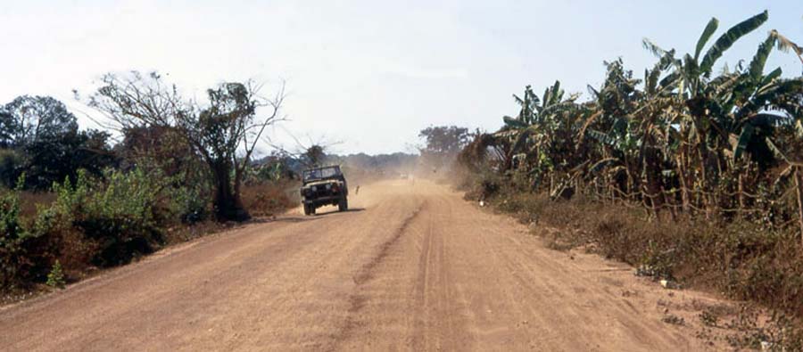 Nui Dat road, with jeep. MSgt Summerfield: 13