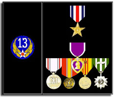 SSgt Terance Kay Jensen's medals (KIA 1 July 1965)