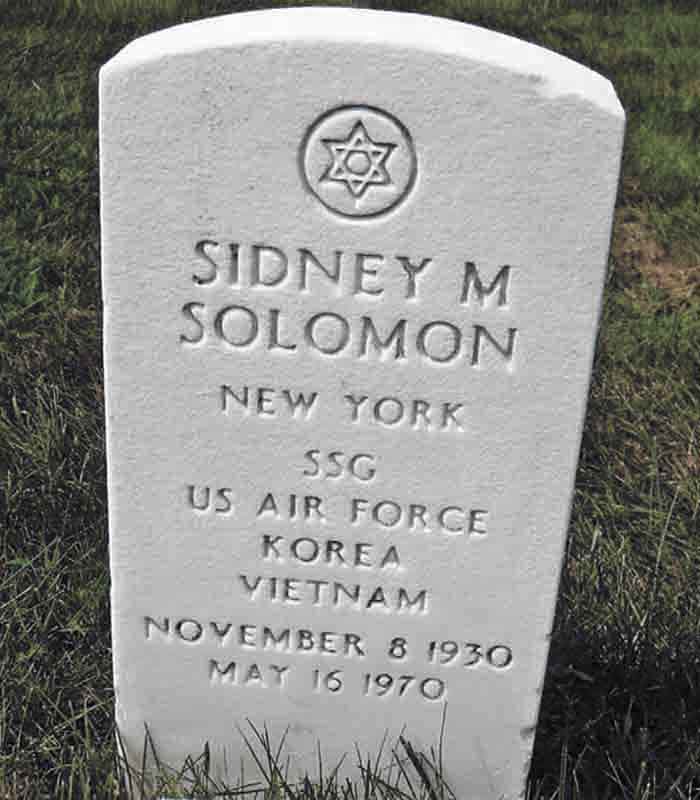 SSgt Sidney Morton Solomon, LOD 28 Jan 1970. Burial Location: Long Island National Cemetery, 2040 Wellwood Avenue, Farmingdale, NY 11735-1211. Grave: 14563A, Section 