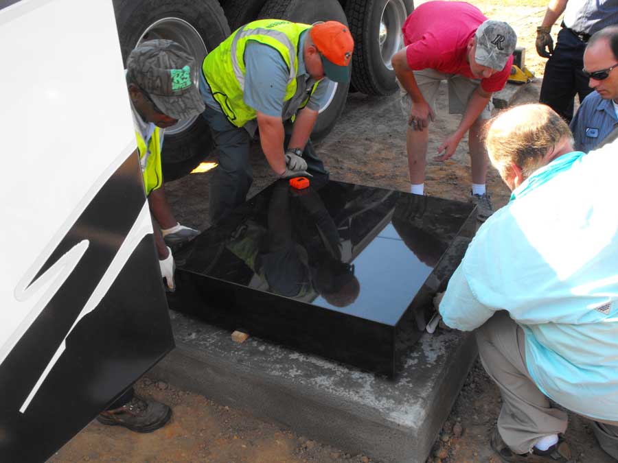 Veterans Mounument Installation