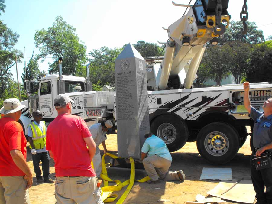 Veterans Mounument Installation