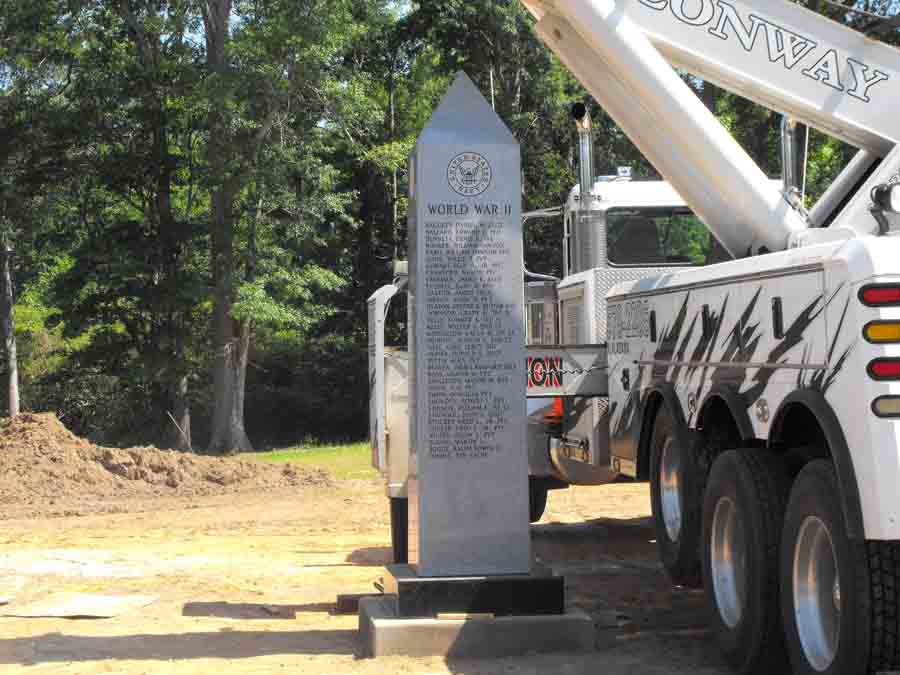 Veterans Mounument Installation