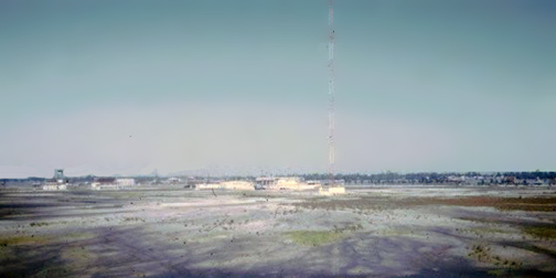 26. This is a picture of our base, US Coast Guard Station, Tan My. As you can see, there is a big radio tower in the middle. This is what we were guarding. This was a Loran C station, long range navigation, and was used by the Air Force for their bombing raids. Hanoi Hanna told us once that we played funny music from our radio tower.