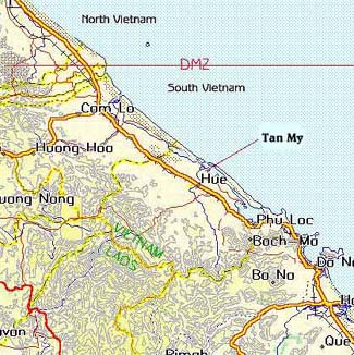 Tan My / Hue, RVN Map